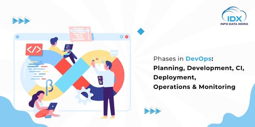 Phases in DevOps: Planning, Development, CI,Deployment, Operations, Monitoring